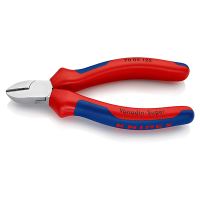 Knipex 70 05 125 Diagonal Cutter 4.92" with Soft Handle Chrome Plated