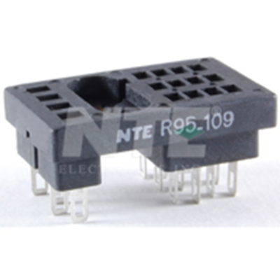 NTE Electronics R95-109 SOCKET-16 PIN PANEL MOUNT 1000V 10A