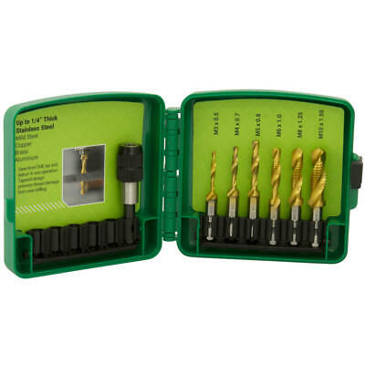 Greenlee DTAPSSKITM 7-piece Drill/Tap Bit Kit for Stainless Steel (Metric)