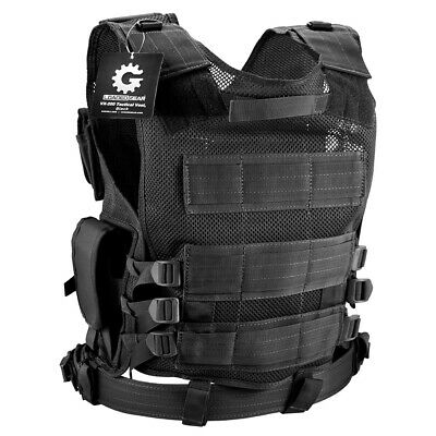Barska BI13196 Loaded Gear Plus Size Tactical Vest VX-200 (Black) Right Hand
