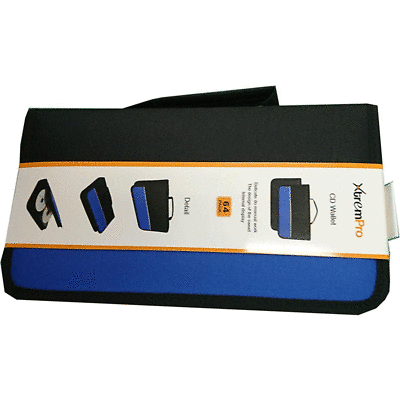 XtremPro CD DVD VCD Blue-Ray Nylon Zipper Wallet Case 64 Capacity 11096