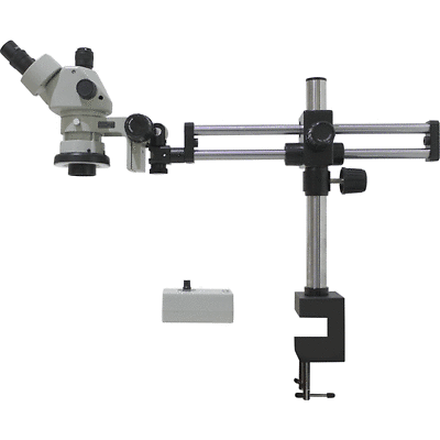 Aven SPZHT-135 Stereo Zoom Microscope [21x - 135x] On Dual Arm Boom Stand
