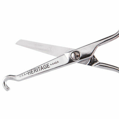 Heritage Cutlery 440A 4 1/2'' Hooked Tip Scissor