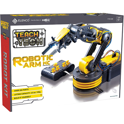 Elenco TTR-535 Teach Tech "Robot Arm Wire Controlled" Robotic Arm Kit