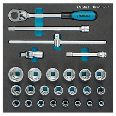 Hazet 163-102/27 Socket Set, 26 pieces