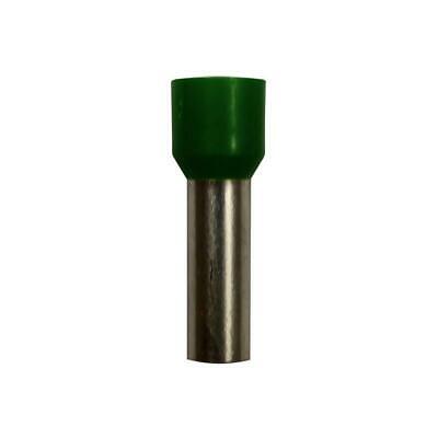 Eclipse 701-021 6 AWG Green 18mm Barrel Wire Ferrules, 100 Pack.