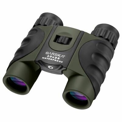 Barska AB12723 10x25mm Green Waterproof Compact Binoculars