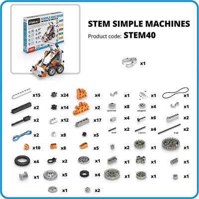 Elenco ENGSTEM-40 Engino Stem Simple Machines Kit