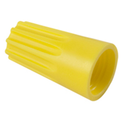 NTE Electronics 76-WN12Q Wire Connector Twist-on 22-10awg Pvc Yellow 25/pkg