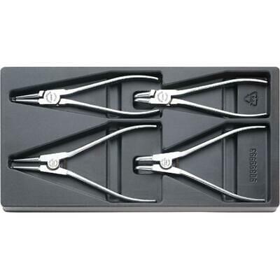 Stahlwille 96650004 6702 Set with 4 pliers, chrome plated