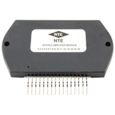 NTE Electronics NTE1330 HYBRID MODULE 15W/CHANNEL DUAL AUDIO POWER AMP 15-LEAD