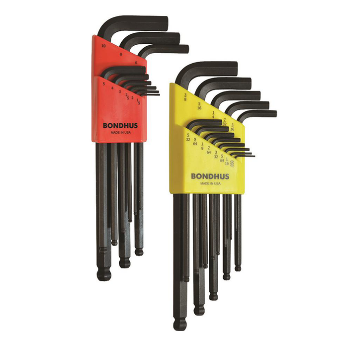 Bondhus 20199 Ball End Hex L-Wrenches Double Pack, 22 Pc.