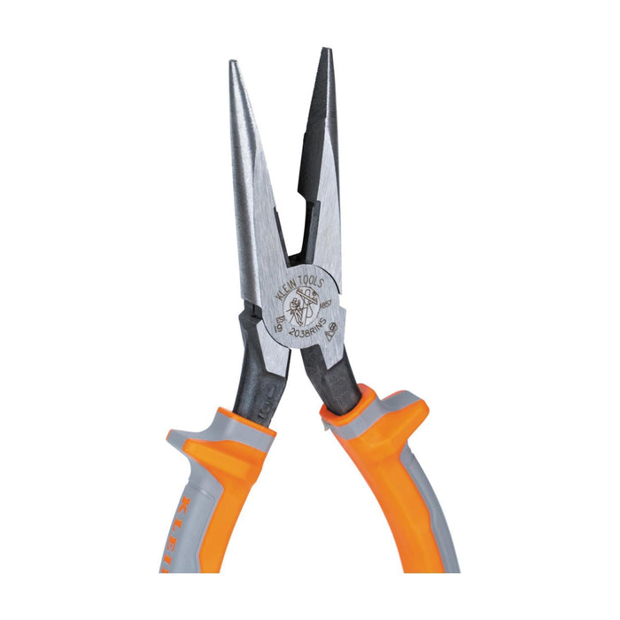 Klein Tools 2038RINS Insulated Long Nose Side-Cutting Pliers