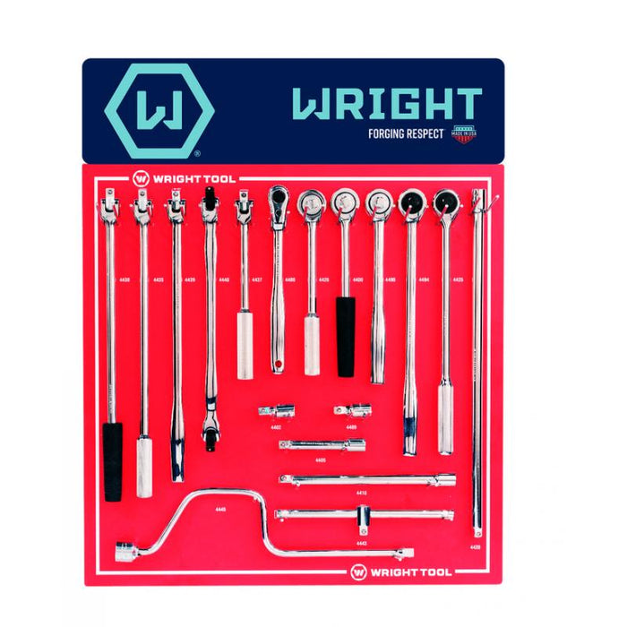 Wright Tool D983 34 Piece 3/8" Drive Handles and Attachments