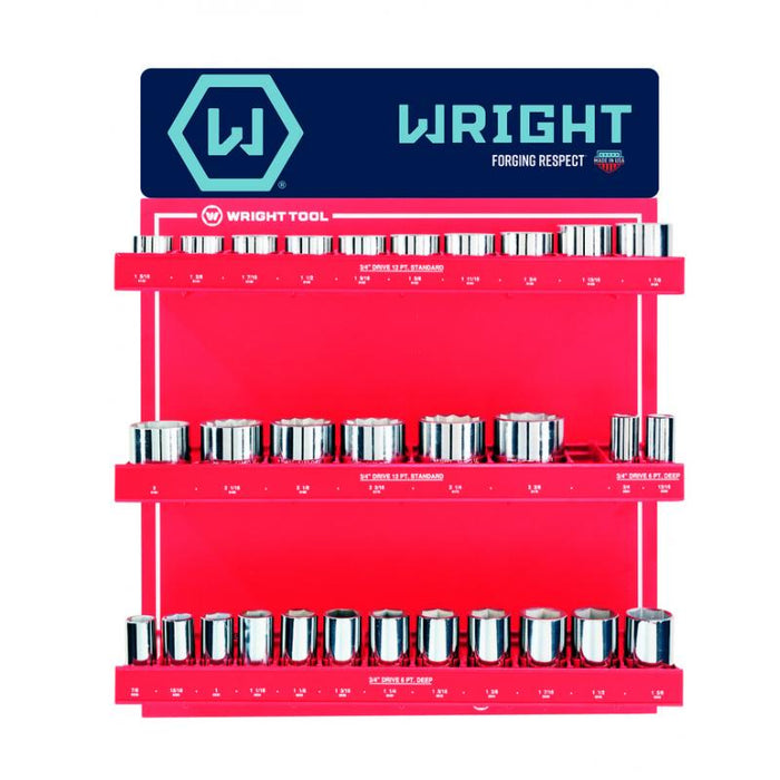 Wright Tool D950 3/4" Drive  12 Point Standard and Deep Sockets