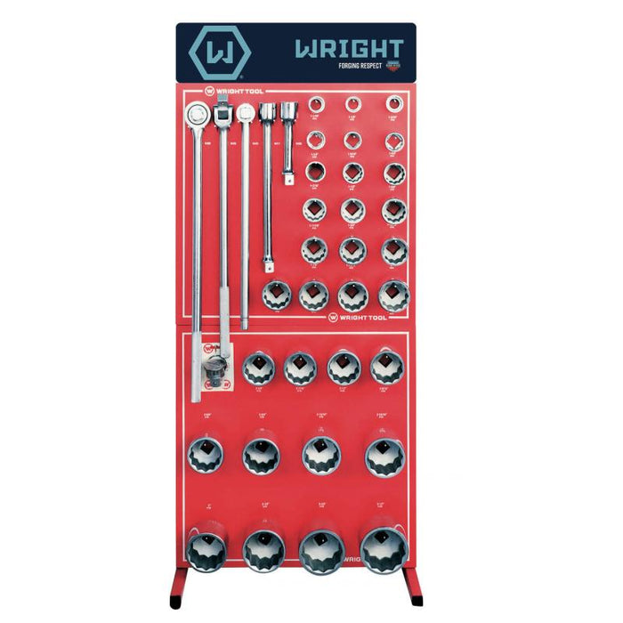 Wright Tool D951 24 Piece 1" Drive 12-Point Standard Sockets