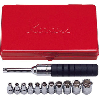 Ko-Ken 2203A 1/4 Sq. Dr. Socket set 6 point 10 pieces