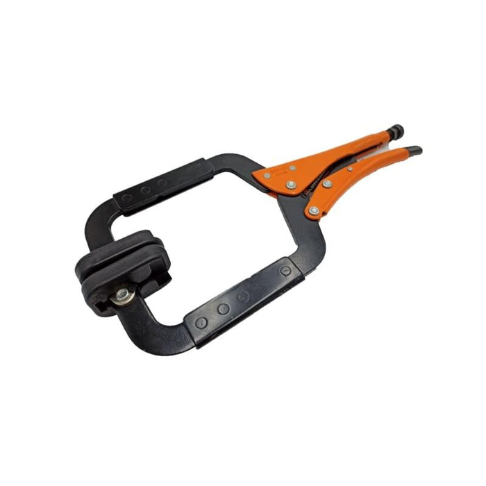 Grip-On 224P14 C-Clamp W/Swivel Rubber Tips, L. 385 mm