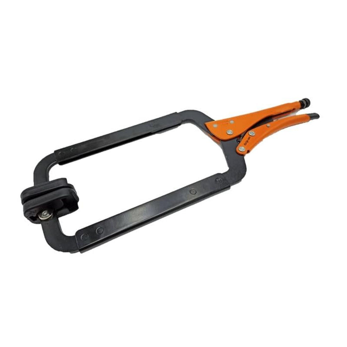 Grip-On 224P18 C-Clamp W/Swivel Rubber Tips, L. 490 mm