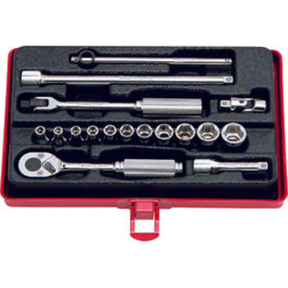Ko-Ken 2261M 1/4 Sq. Dr. Socket set 6 point 17 pieces