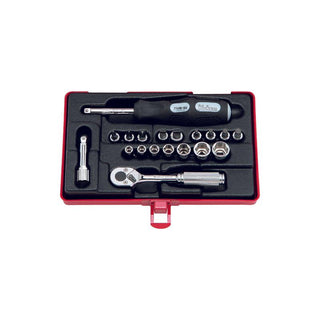 Ko-Ken 2275 1/4 Inch Sq. Dr. Socket Set 6 Point 19 Pieces