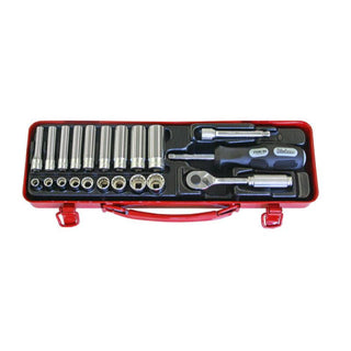 Ko-Ken 2277A-12P 1/4 Sq. Dr. Socket set 12 point 21 pieces
