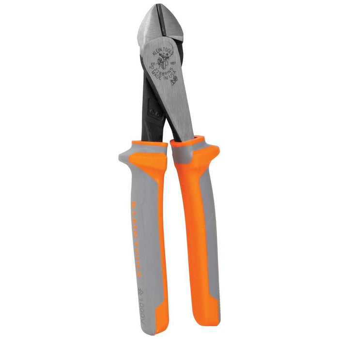 Klein Tools 2288RINS Diagonal Cutting Pliers, Insulated, High Leverage, 8-Inch