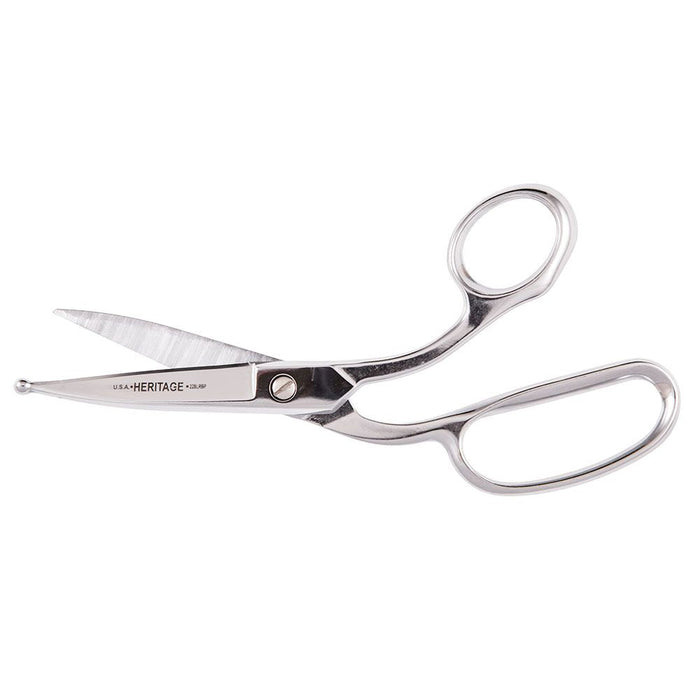 Heritage Cutlery 228LRBP 8'' Poultry Venting Shears Large Rings / Ball Tip