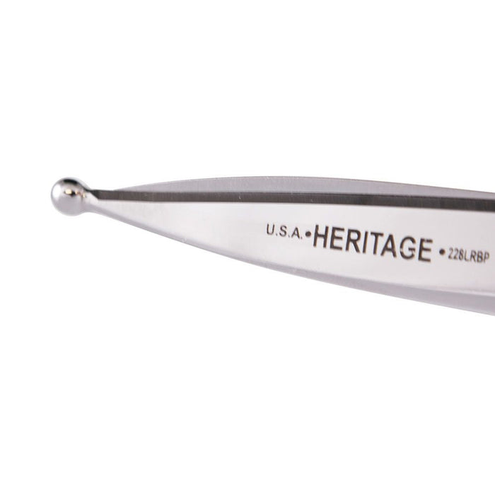 Heritage Cutlery 228LRBP 8'' Poultry Venting Shears Large Rings / Ball Tip