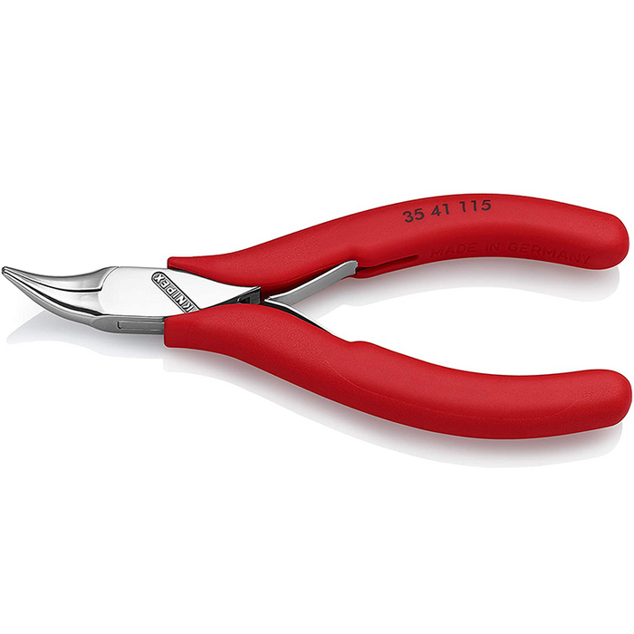 Knipex 35 12 115 Electronics Pliers with Flat Tips , 4.5 Inch