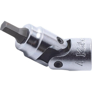 Ko-Ken 2430M-3 1/4 Sq. Dr. Universal Bit Socket 3mm Hex Length 40mm