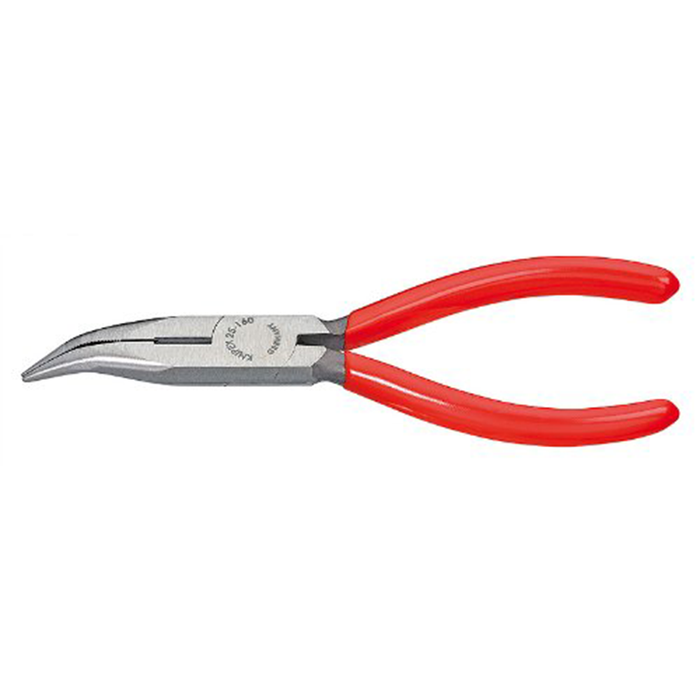 Knipex 25 21 160 SBA Angled Chain Nose Pliers with Cutter , 6.25 Inch