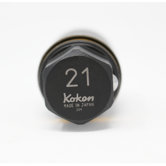 Ko-ken 280PM-21 Hex Wheel Nut Adaptor Socket 21 mm L.55 mm