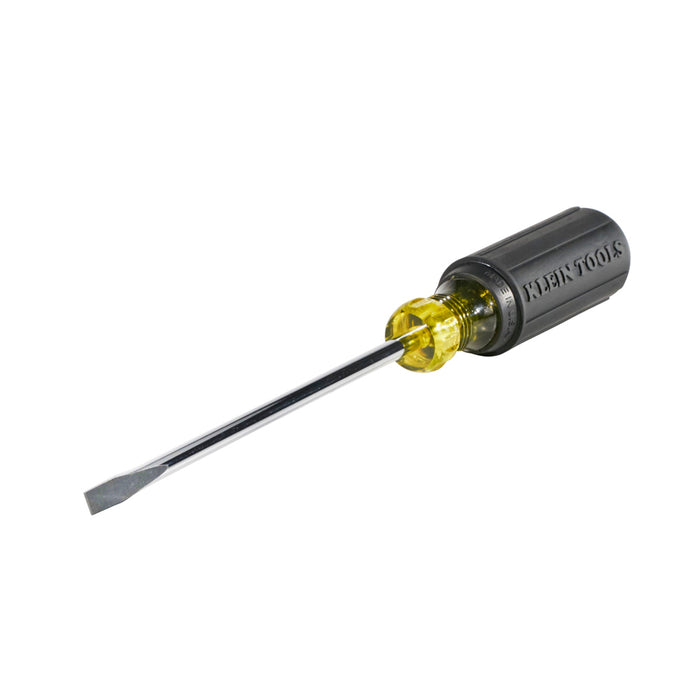 Klein Tools 605-6B 1/4"Cabinet Tip Wire Bending Screwdriver on 6" Round Shank
