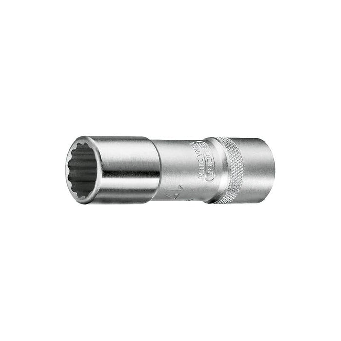 Gedore 6141220 Socket 1/2 Inch Drive, Long 12 mm