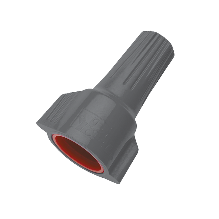 Ideal 30-1162 WeatherProof Wire Connector, Model 62, Gray-Red, 20/card