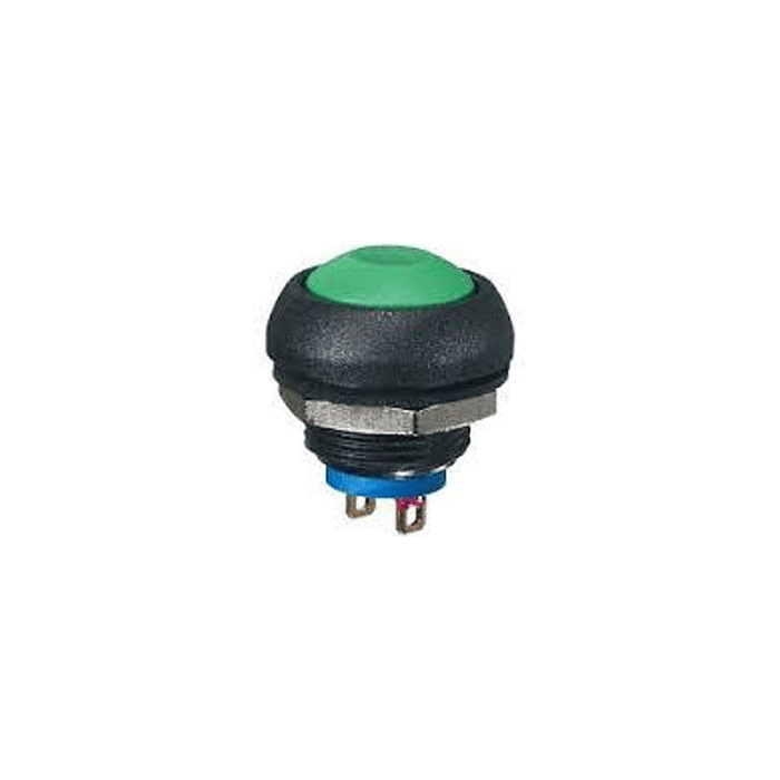 Philmore 30-12634 Green Sealed Minature Push Button Switch