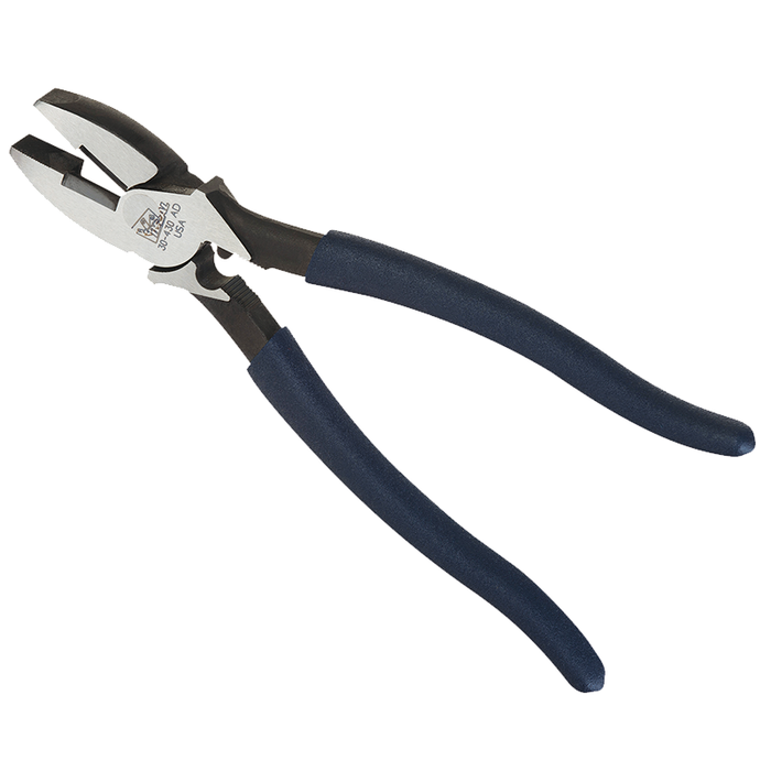 Ideal 30-435 9-1/2" Linesman Plier w/New England Nose, Crimping Die, & Fish Tape