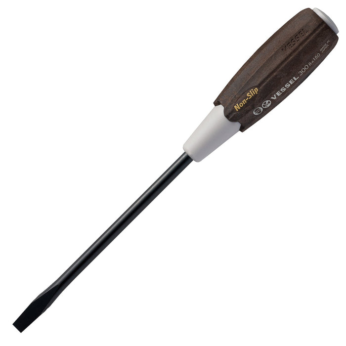 Vessel Tools 300S8150 Wood-Compo Screwdriver No.300, Slotted 8 x 150