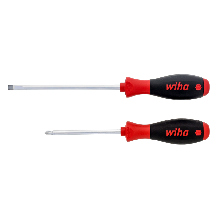 Wiha Tools 30279 SoftFinish Slotted / Phillips Screwdriver Set, 2 Pc.
