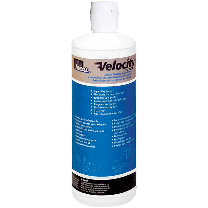 Ideal 31-276 Velocity Cable Pulling Lubricant (1-qt. Squeeze Bottle)
