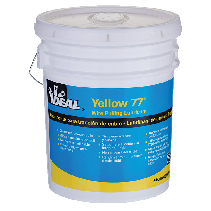 Ideal 31-355 Yellow 77 Wire Pulling Lubricant (5-Gallon Bucket)