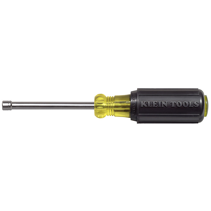 Klein Tools 630-4MM 4mm Cushion-Grip Hollow-Shank Nut Driver with 3" Shank