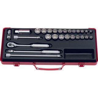 Ko-Ken 3206A 3/8 Sq. Dr. Socket set 6, 12 point 17 pieces