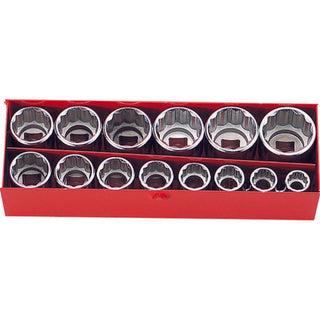 Ko-Ken 3217M Socket set 12 Point 14 pieces 3/8 Sq. Drive
