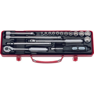 Ko-Ken 3221M Socket set 12 Point 18 pieces 3/8 Sq. Drive