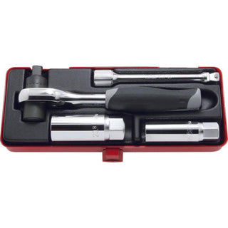 Ko-Ken 3225A 3/8 Sq. Dr. Torque Ratchet Set For Spark Plug 4 pieces