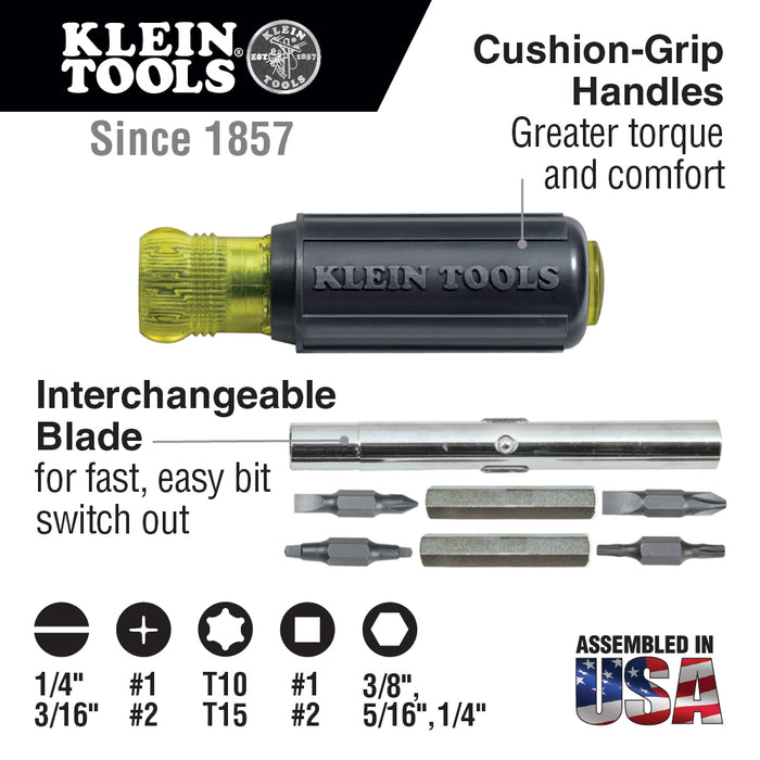 Klein Tools 32500 11-in-1 Screwdriver/Nut