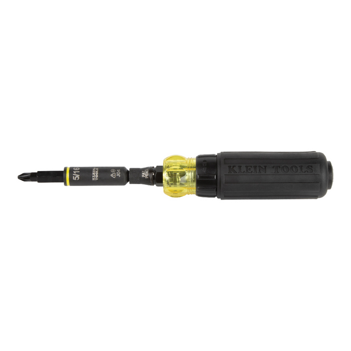 Klein Tools 32500HDRT 11-in-1 Ratcheting Impact Rated Screwdriver / Nut Driver