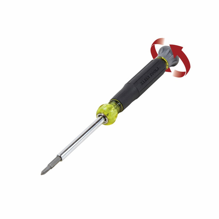 Klein Tools 32581 4-in-1 Electronics Precision Screwdriver with Spin Top